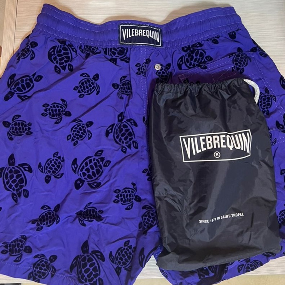 Vilebrequin Men Swim Trunks Ronde Des Tortues